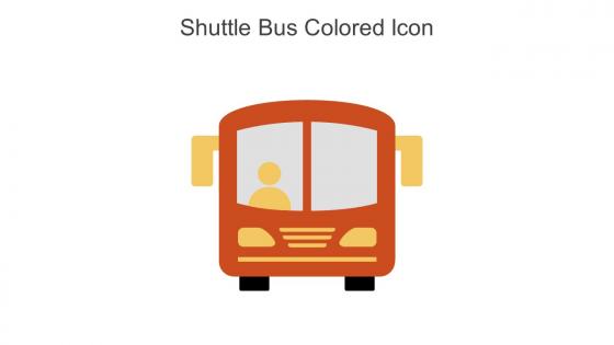Shuttle Bus Colored Icon In Powerpoint Pptx Png And Editable Eps Format
