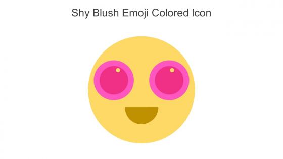 Shy Blush Emoji Colored Icon In Powerpoint Pptx Png And Editable Eps Format