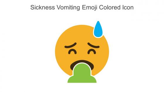 Sickness Vomiting Emoji Colored Icon In Powerpoint Pptx Png And Editable Eps Format