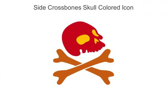 Side Crossbones Skull Colored Icon In Powerpoint Pptx Png And Editable Eps Format