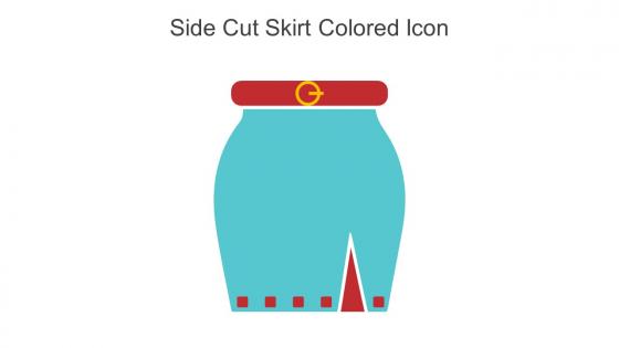 Side Cut Skirt Colored Icon In Powerpoint Pptx Png And Editable Eps Format