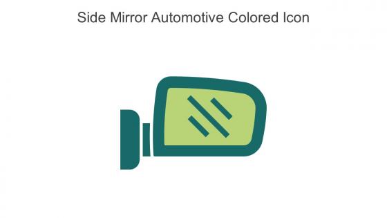 Side Mirror Automotive Colored Icon In Powerpoint Pptx Png And Editable Eps Format