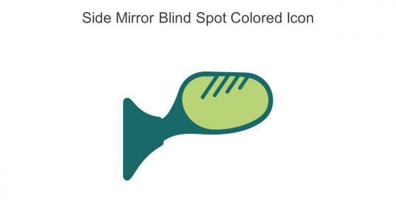 Side Mirror Blind Spot Colored Icon In Powerpoint Pptx Png And Editable Eps Format