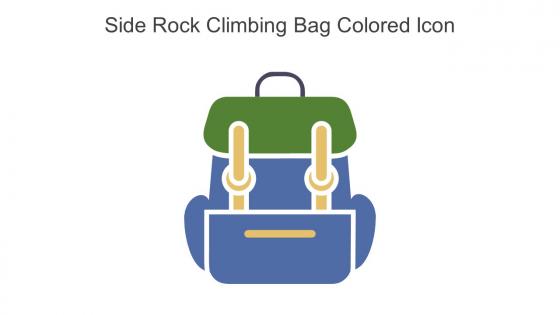 Side Rock Climbing Bag Colored Icon In Powerpoint Pptx Png And Editable Eps Format