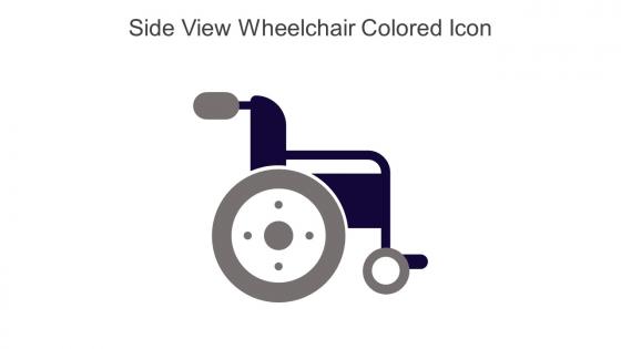 Side View Wheelchair Colored Icon In Powerpoint Pptx Png And Editable Eps Format