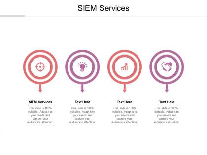 Siem services ppt powerpoint presentation gallery inspiration cpb