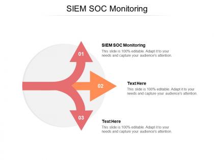 Siem soc monitoring ppt powerpoint presentation professional layout cpb