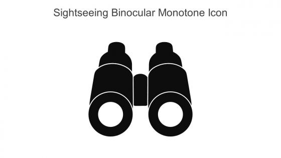 Sightseeing Binocular Monotone Icon In Powerpoint Pptx Png And Editable Eps Format