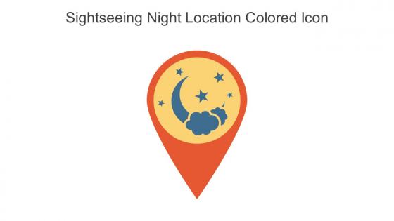 Sightseeing Night Location Colored Icon In Powerpoint Pptx Png And Editable Eps Format