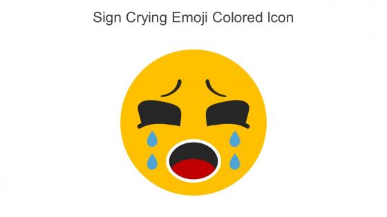Sign Crying Emoji Colored Icon In Powerpoint Pptx Png And Editable Eps Format