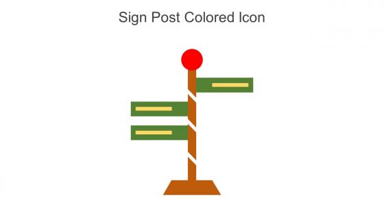 Sign Post Colored Icon In Powerpoint Pptx Png And Editable Eps Format