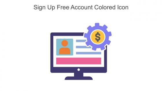 Sign Up Free Account Colored Icon In Powerpoint Pptx Png And Editable Eps Format