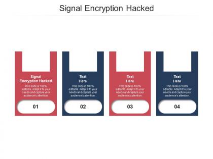 Signal encryption hacked ppt powerpoint presentation portfolio background cpb