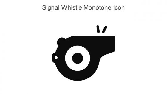 Signal Whistle Monotone Icon In Powerpoint Pptx Png And Editable Eps Format
