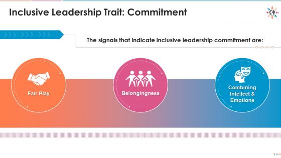 Signals and traits of committed inclusive leader edu ppt