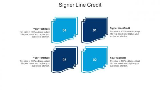 Signer line credit ppt powerpoint presentation gallery mockup cpb