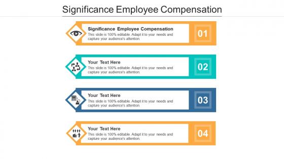 Significance employee compensation ppt powerpoint presentation infographics topics cpb