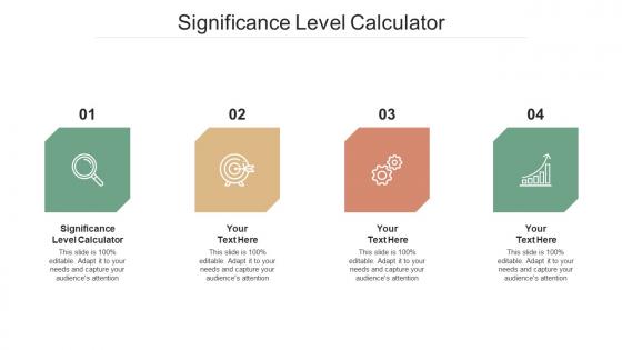 Significance Level Calculator Ppt Powerpoint Presentation Professional Format Ideas Cpb