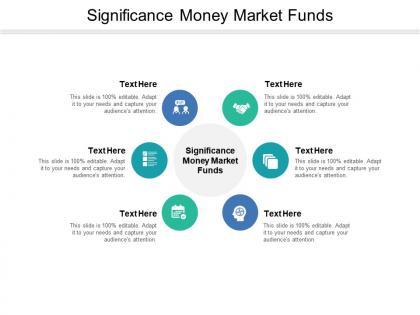 Significance money market funds ppt powerpoint presentation professional slides cpb