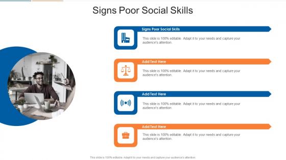 Signs Poor Social Skills In Powerpoint And Google Slides Cpb