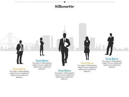 Silhouette communication ppt infographics example introduction