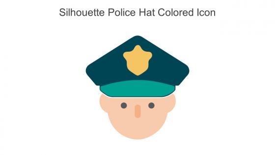 Silhouette Police Hat Colored Icon In Powerpoint Pptx Png And Editable Eps Format