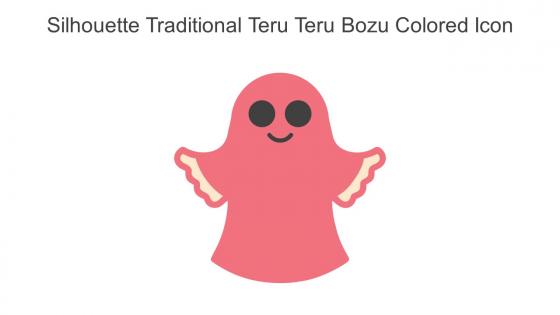 Silhouette Traditional Teru Teru Bozu Colored Icon In Powerpoint Pptx Png And Editable Eps Format