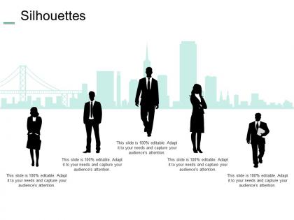 Silhouettes communication ppt summary example introduction