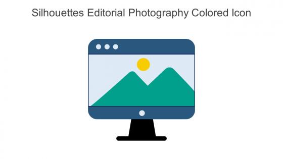 Silhouettes Editorial Photography Colored Icon In Powerpoint Pptx Png And Editable Eps Format