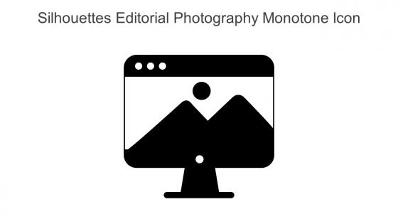 Silhouettes Editorial Photography Monotone Icon In Powerpoint Pptx Png And Editable Eps Format