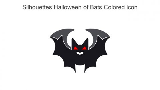 Silhouettes Halloween Of Bats Colored Icon In Powerpoint Pptx Png And Editable Eps Format