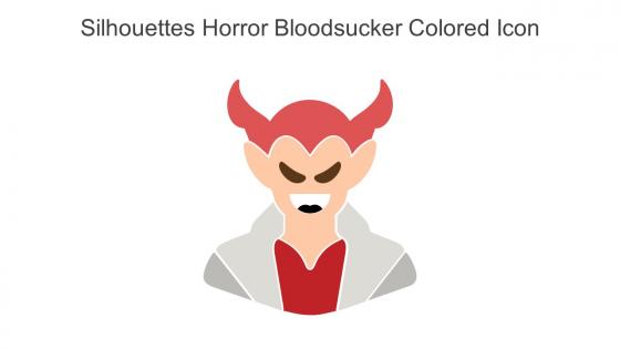 Silhouettes Horror Bloodsucker Colored Icon In Powerpoint Pptx Png And Editable Eps Format