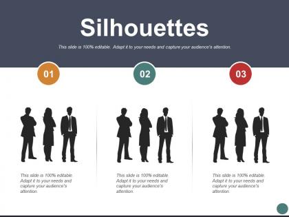 Silhouettes marketing strategy ppt powerpoint presentation file infographics