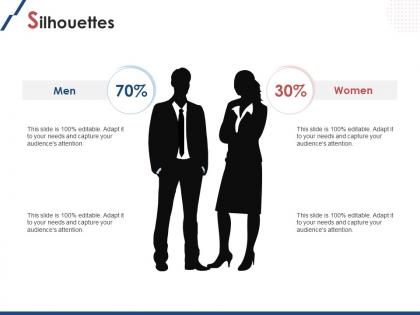 Silhouettes men and women ppt powerpoint presentation file design ideas