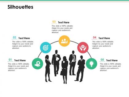 Silhouettes ppt infographic template example introduction
