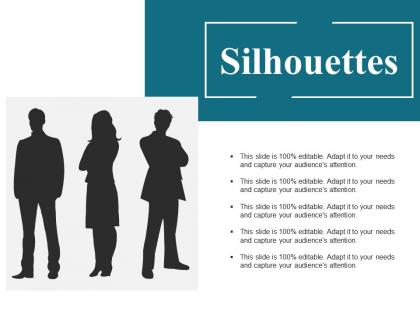Silhouettes ppt model background designs