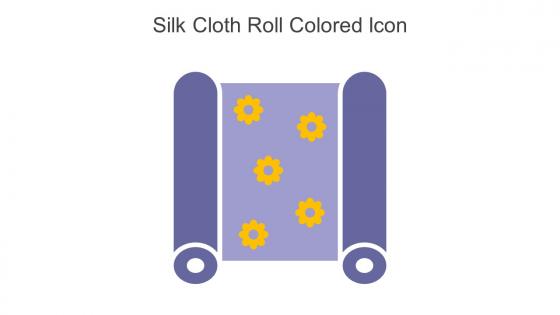 Silk Cloth Roll Colored Icon In Powerpoint Pptx Png And Editable Eps Format