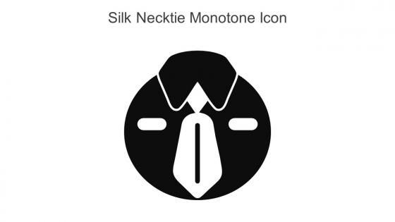 Silk Necktie Monotone Icon In Powerpoint Pptx Png And Editable Eps Format