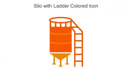 Silo With Ladder Colored Icon In Powerpoint Pptx Png And Editable Eps Format