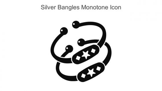 Silver Bangles Monotone Icon In Powerpoint Pptx Png And Editable Eps Format