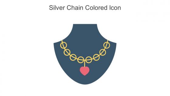 Silver Chain Colored Icon In Powerpoint Pptx Png And Editable Eps Format