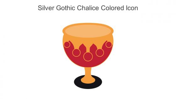 Silver Gothic Chalice Colored Icon In Powerpoint Pptx Png And Editable Eps Format