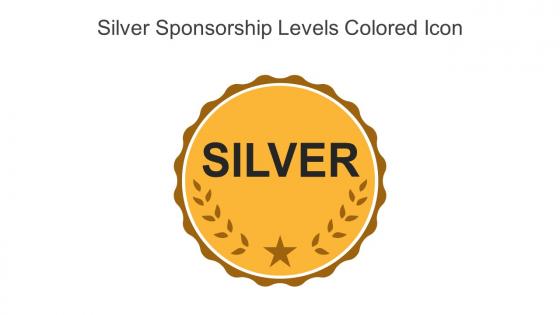 Silver Sponsorship Levels Colored Icon In Powerpoint Pptx Png And Editable Eps Format