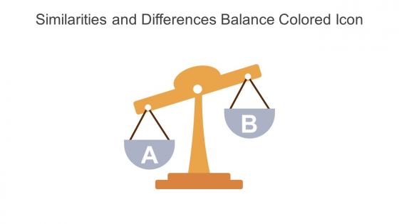 Similarities And Differences Balance Colored Icon In Powerpoint Pptx Png And Editable Eps Format