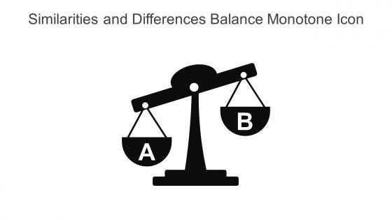 Similarities And Differences Balance Monotone Icon In Powerpoint Pptx Png And Editable Eps Format