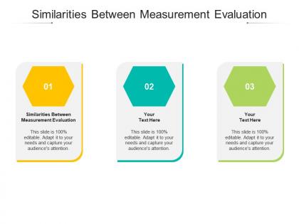 Similarities between measurement evaluation ppt powerpoint presentation icon cpb
