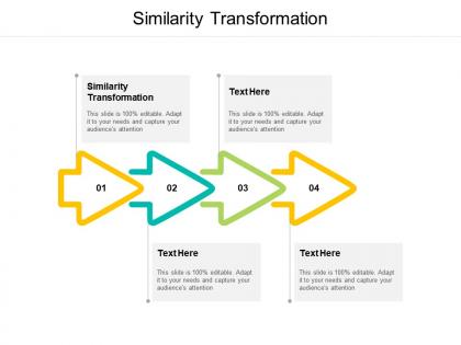 Similarity transformation ppt powerpoint presentation slides cpb