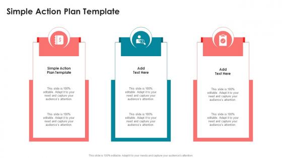Simple Action Plan Template In Powerpoint And Google Slides Cpb