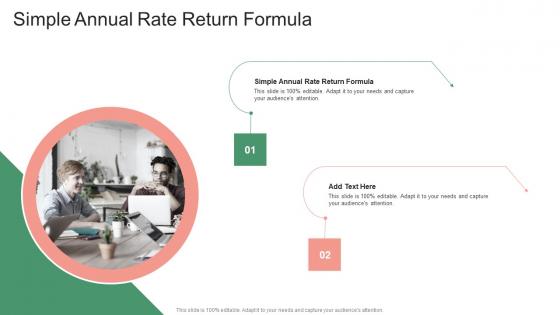 Simple Annual Rate Return Formula In Powerpoint And Google Slides Cpb