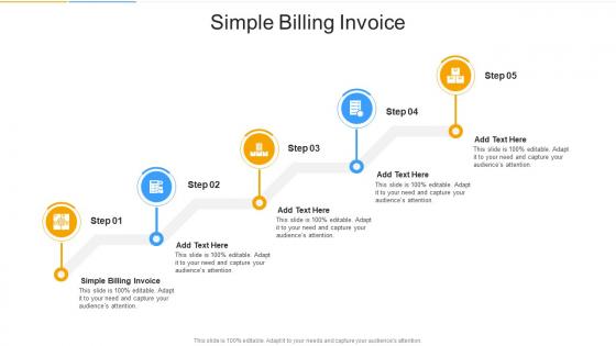 Simple Billing Invoice In Powerpoint And Google Slides Cpb